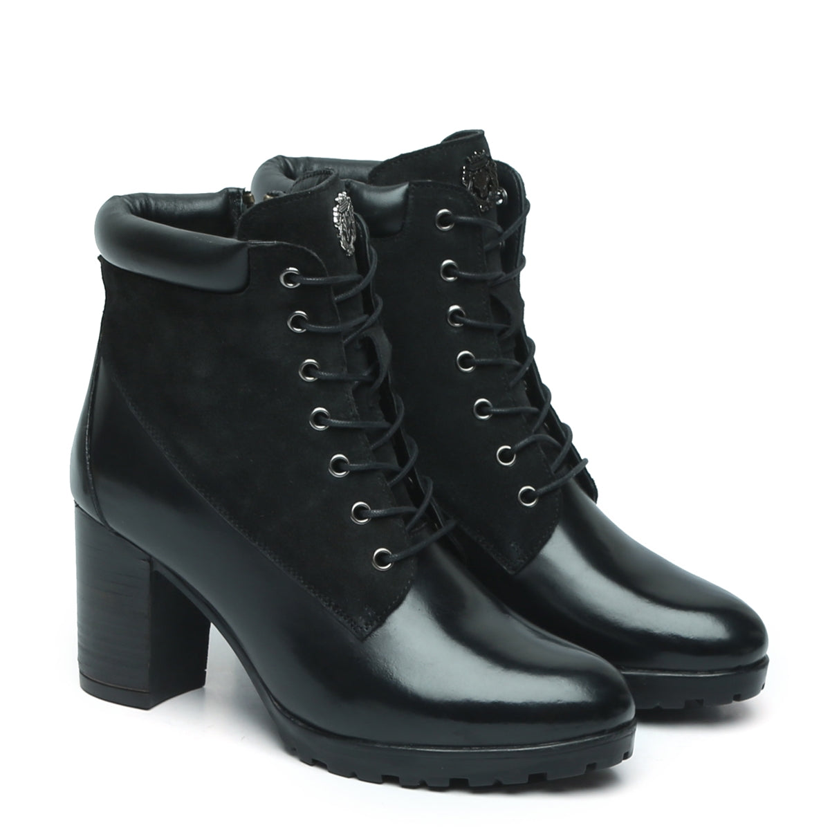 Black Suade Ultra Light-Weight Leather Boots For Women By Brune & Bareskin