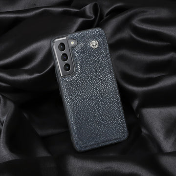 Samsung S Series Mobile Cover in Exotic Stingray Fish Leather