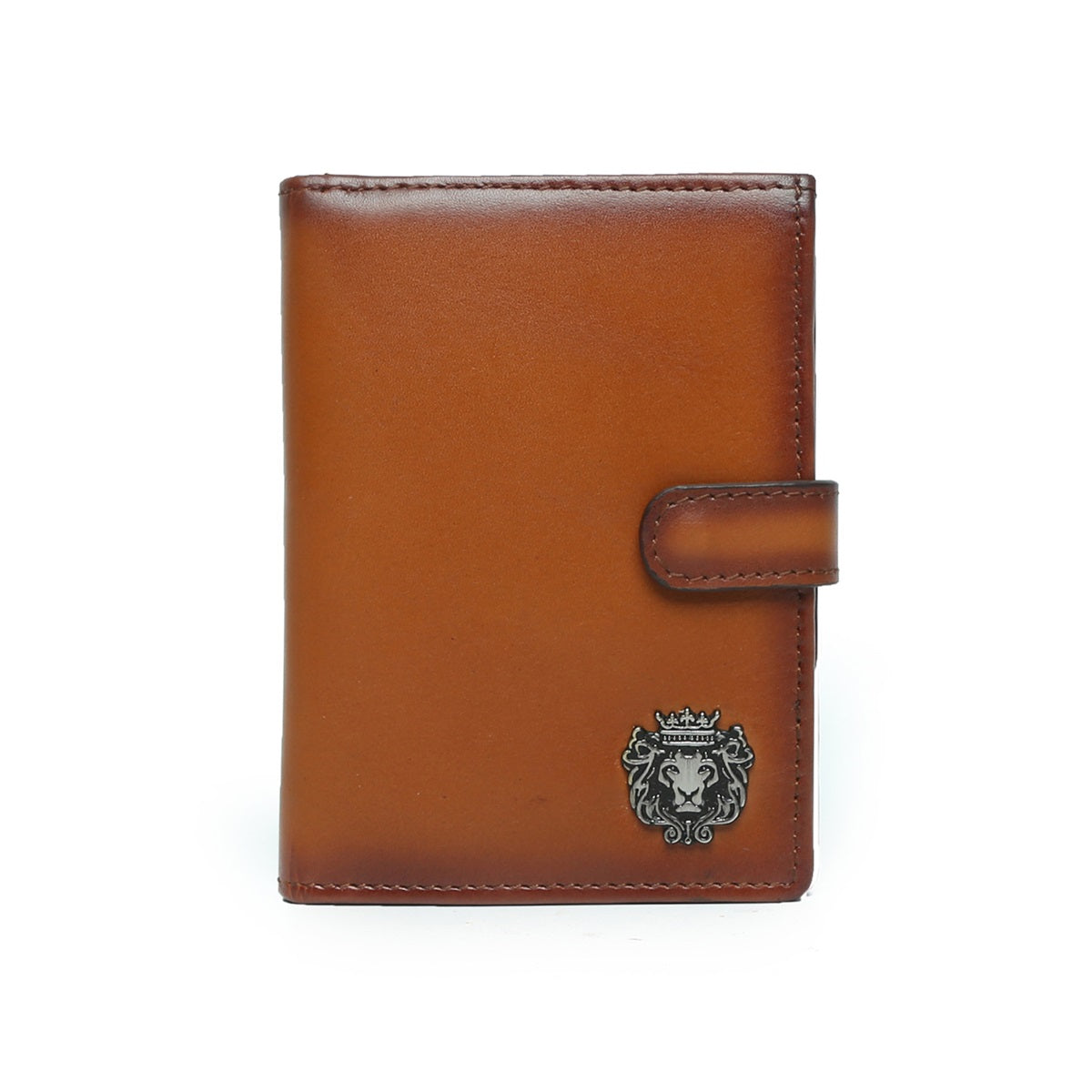 Tan Leather Passport Holder with Foldable Boarding Pass Pocket By Brune & Bareskin